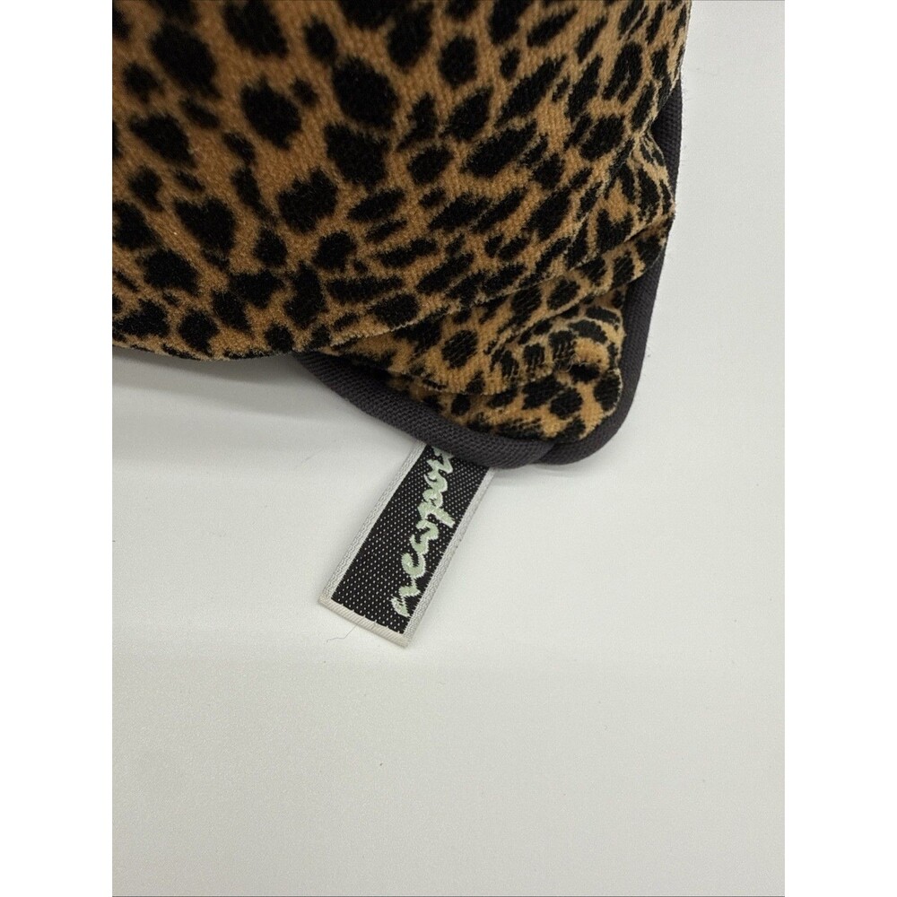 Newport Velvet Velour Leopard Print Throw Pillow - Picture 2 of 9